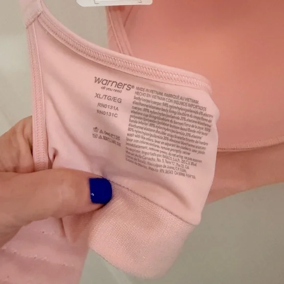 Warner's Soft Pink Bra - Picture 3 of 4